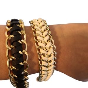 Casual Bracelet 2 for 1 Black and White